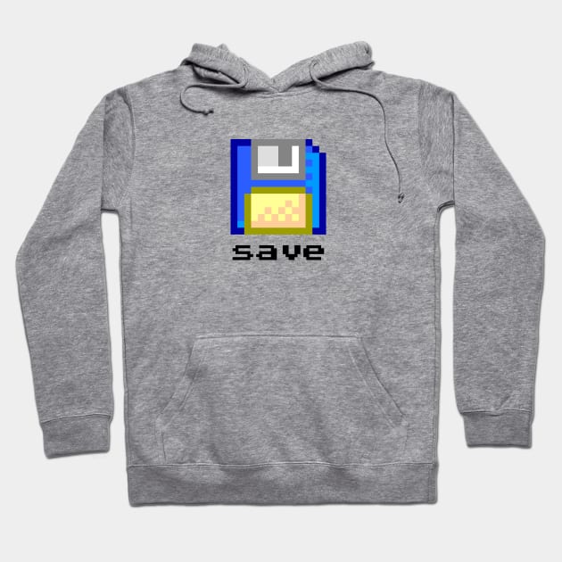 Pixel Floppy Disk Hoodie by ExtraExtra